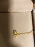 周六福黄18K金项链皇冠彩金项链生日礼物KH067844 约1.5g 40+5cm 实拍图