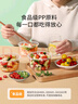 美丽雅一次性碗食品家用450ml*50只耐高温微波打包盒透明汤碗不带盖 实拍图