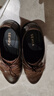 森达父亲礼物皮鞋男自营真皮牛皮上班商务正装男结婚鞋 棕色 39 实拍图