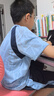左西男童夏装套装2025新款儿童短袖套装夏季速干运动两件套 蓝色 140 实拍图