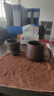 京东京造 宜兴紫砂杯手工泡茶杯【原矿紫泥】茶水分离平安喜乐杯410ml礼盒 实拍图
