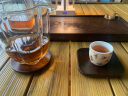 容山堂 茗末 黑檀木茶垫杯垫实木功夫茶杯托茶托隔热垫镶锡茶道配件 黑檀木杯垫-圆形 实拍图