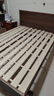 霸渊新中式实木床1.8米胡桃木色双人床主卧家用现代简约1.5米单人床 胡桃色单床【店长推荐】 1.5米*2米【促销款】 实拍图