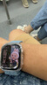 Apple/苹果 Watch Series 10 智能手表GPS+蜂窝款46毫米银色铝金属表壳丹宁色运动型表带M/L MWYG3CH/B 实拍图