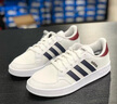 adidas BREAKNET休闲网球文化板鞋小白鞋男子阿迪达斯官方轻运动 白色/藏青蓝/酒红色   40 实拍图