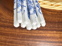 唐宗筷 青花凝蕾陶瓷筷子5双装 耐高温易清洗不变形防霉高档送礼C1330 实拍图