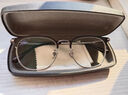 WAN XIN 新款 1.67超薄高清防蓝光镜片男可配度数送商务眼镜框女Z 2856银色 不规则框型更时尚 配万新1.60较薄非球面树脂镜片 实拍图
