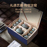 京东京造茶具整套 功夫茶具天青汝窑套装茶壶茶杯传世汝窑礼盒装 10件 实拍图