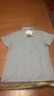 丝光棉100纯棉短袖T恤男士翻领纯色230g夏季新款百搭Polo衫上衣 浅灰色 M 170/88A 实拍图