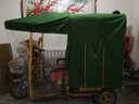 电动三轮车车棚遮阳棚挡雨蓬方管折叠全封闭三轮车棚篷雨棚 军绿色 车厢长度100*宽度80 实拍图