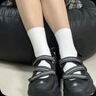 FILA斐乐官方女鞋FRAGOLA草莓凉鞋2025夏厚底增高玛丽珍魔术贴凉拖 实拍图