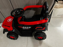 驰呗星儿童电动车手推车四轮遥控越野车男女宝宝生日礼物玩具车可坐人 双驱遥控-烈焰红（推把） 实拍图