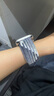 BHO【销量2万+】适用苹果手表表带apple watch s10/9表带ultra2/8磁吸编织iwatch se男生女士夏天夏季 卡扣版【黑巧色】 【44/45/46/49mm】表盘通用 实拍图