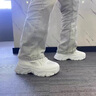 花花公子（PLAYBOY）男鞋夏季2026新款透气网面休闲增高鞋子男款男士老爹鞋运动板鞋男 白色 CPL1259065 41 实拍图