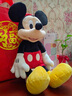 迪士尼（Disney）经典米奇米妮毛绒玩偶玩具大号公仔抱枕儿童生日送女生情侣礼物 米奇红色中号+米妮红色中号 实拍图