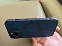 KEKLLE【肤感磁吸】适用iPhone14手机壳苹果14保护套磁吸无线充电磨砂防摔镜头全包软边保护套 宝蓝色 实拍图
