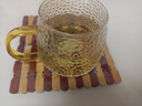 富光玻璃杯锤纹杯家用泡茶杯耐热茶杯水杯子牛奶杯果汁杯啤酒杯 实拍图