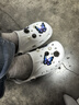 卡骆驰crocs洞洞鞋贝雅男鞋女鞋轻便耐磨一脚蹬拖鞋休闲鞋|10126 白-100 36 /37(220mm) 实拍图