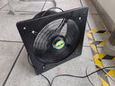 厨房排气扇家用换气扇租房抽油烟卫生间抽风机强力窗式通风排风扇 墨黑色 120W-12寸 面板35x35 开孔30-31 实拍图
