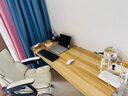 馨美凯电脑桌台式家用简易书桌办公桌简约现代工作台租房卧室学习写字桌 【单桌1.6cm厚桌面】白架+浅胡桃 长160cm*宽60cm*高74cm 实拍图