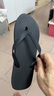 夏季潮流人字拖防滑外穿休闲男士沙滩耐磨泰国拖鞋大款象韩版防臭 黑色 40-41 实拍图