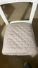 君别夹棉椅子垫椅子套椅罩餐桌椅学生坐垫家用餐厅凳子套木椅屁垫通用 米色 小号椅面（前宽度38-43CM范围适用） 实拍图