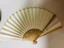 手捞坊 折扇水磨玉竹空白扇子男女古风书画纸扇面书法绘画中国风扇子定制题字 苏工扇面（书协老师免费题字） 【9寸-18方】长约30cm 实拍图