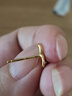 周大生蝴蝶结黄金耳钉女计价足金耳环养耳洞耳饰生日礼物送女友 1.17g 足金耳钉配硅胶耳堵 实拍图
