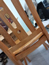 岳虎 免安装整装全实木椅子家用靠背椅餐厅简约饭店木椅子实木餐椅 08款茶色(不用安装，整装发货) 全实木款 实拍图