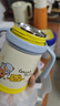 皇宠保温杯儿童水杯宝宝学饮杯吸管杯幼儿园外出不锈钢水壶 黄350ml 实拍图