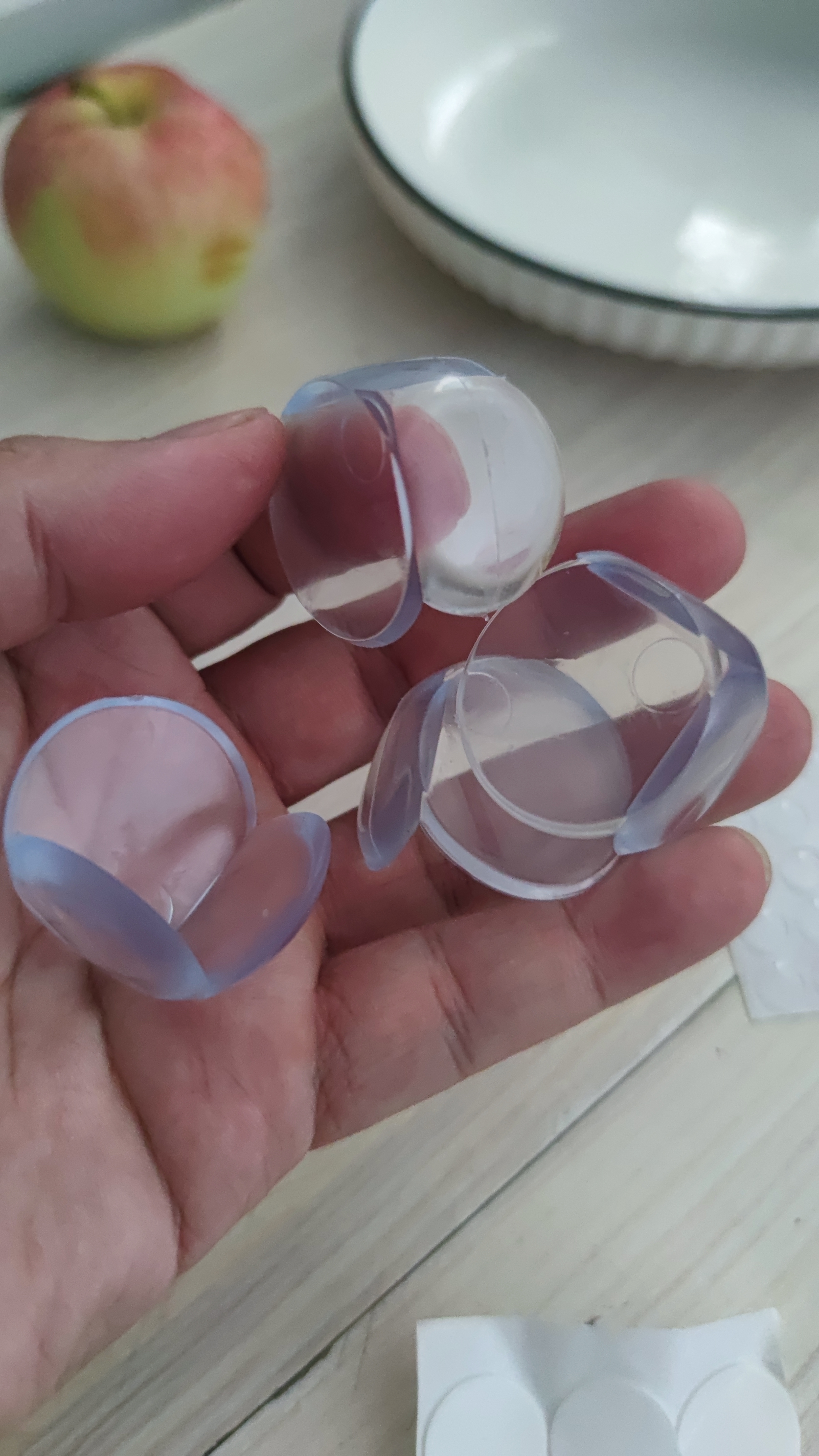 【儿童防撞】桌角透明防撞角茶几包角儿童防磕碰桌子硅胶护角贴 【圆球款】4个 实拍图