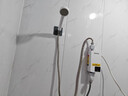 长虹（CHANGHONG）即热式电热水器小型家用卫生间快速热即开即热免储水免打孔洗澡神器恒温加热出租房宿舍工地淋浴器 5500W 恒温速热+漏保开关+花洒+加长电源线 不包安装 实拍图