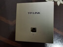 TP-LINK AC1900双频千兆无线AP面板全屋wifi路由器超薄款86型企业酒店别墅家用PoE供电AP1902GI-PoE米兰金 实拍图