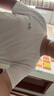 海澜之家（HLA）短袖T恤男冰爽棉撞色圆领凉感短袖男 米白50 3XL 190/104A 推荐91-98kg 实拍图