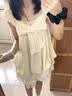 诗丹蕊2025夏季新款法式温柔风蝴蝶结小飞袖连衣裙女学生宽松显瘦花苞裙 花苞连衣裙 均码 【可备注码数】 实拍图