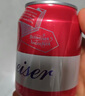 百威啤酒TOP淡色拉格450ml*18听整箱装新老包装交替发货  实拍图