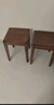 源氏木语 实木凳子可叠放北欧橡木客厅家用方凳现代简约创意板凳 橡木胡桃色可堆叠方凳*4 实拍图