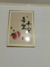 现代餐厅装饰画饭厅客厅简约两联轻奢背景墙花卉壁画餐桌北欧挂画 平安喜乐 35*50*2布纹油画布 黑色铝合金 实拍图