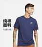 耐克（NIKE）春夏男 T恤 AS M NSW  TEE 运动服 AR4999-410 深蓝 XL 实拍图