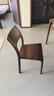 致典 北美黑胡桃餐椅 极简轻奢实木椅子简约靠背书椅北欧设计师休闲椅 餐椅【四把】 北美黑胡桃木家具 实拍图