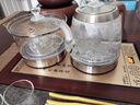 开品 全自动底部上水感应续水烧水壶 家用办公电茶炉烧水消毒电热水壶 嵌入式玻璃烧水壶茶桌一体套装 1L 金色尺寸20X37CM 烧水煮杯 桶水款 实拍图