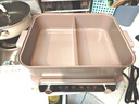 美的（Midea）钛陶0氟多功能锅电火锅不锈钢蒸锅鸳鸯火锅专用锅超薄速沸多功能一体电锅煎烤料理锅DLS332266S 实拍图