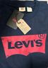 Levi's李维斯情侣美式宽松印花时尚简约舒适潮流纯棉圆领短袖T恤 藏青色 002A0-0002 M 实拍图