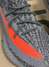 阿迪达斯Yeezy350夏日透气男鞋灰橙椰子休闲鞋GW1229 38.5 实拍图