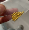 喜上眉梢喜饰黄金古法金珠999足金散珠硬金光面磨砂转运珠路路通圣诞礼物 4mm 重版光珠单颗0.2g 实拍图
