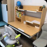 护童（Totguard）儿童学习桌椅套装升降学生书桌 星辰1号Pro120cm+追背椅绿+80cm灯 实拍图