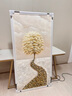 墨派（Mopai）入户玄关装饰画手绘油画客厅轻奢立体挂画竖版现代九鱼发财树壁画 金树招财 40*80cm精致手绘 实拍图