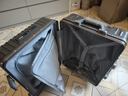 双星（doublestar）登机箱行李箱可上飞机20男士商务女开盖拉杆箱旅行箱密码箱皮箱子 哑光灰色【usb+杯架】 20寸【可登机箱】 实拍图