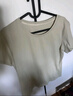 蕉下（beneunder）t恤女短袖打底衫棉便立得吸汗基础百搭平价GP930橡灰米S 实拍图