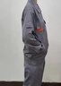 装耐全棉纯棉防阻燃长袖工作服套装男劳保服防烫耐磨工服电焊工劳动装 （套装）全棉长袖五代上灰下灰  180号/XXL码155-170斤 实拍图